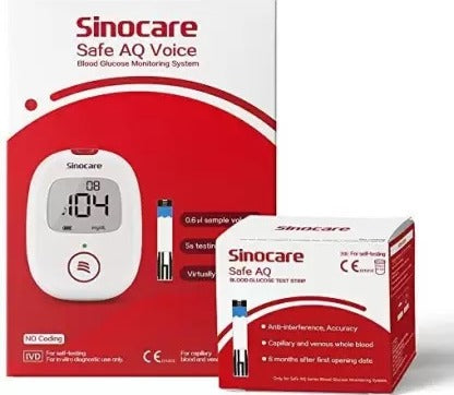 Sinocare Safe AQ Voice Blood Glucose Monitoring System